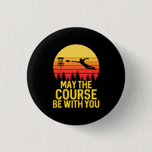 Badge Rond 2,50 Cm Golf sur disque avec vous