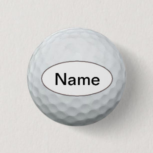 Badge Rond 2,50 Cm Golf with your name on it