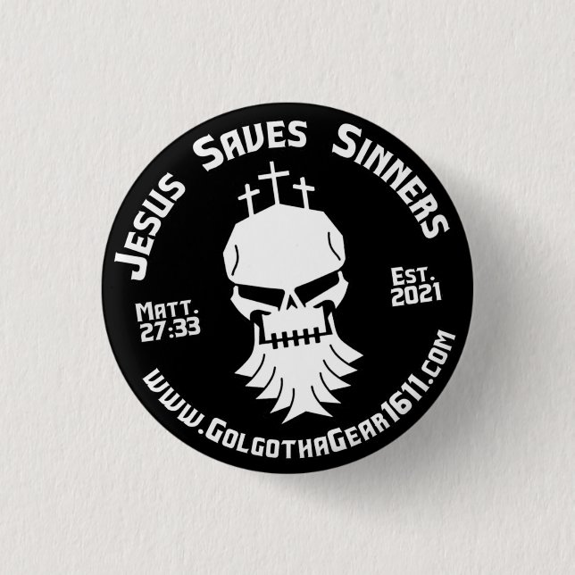 Badge Rond 2,50 Cm GolgothaGear1611 Logo (Devant)