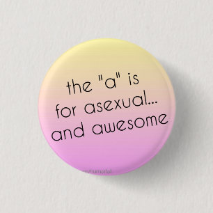 Badge Rond 2,50 Cm Goupille asexuelle de fierté