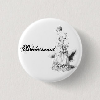 Badge Rond 2,50 Cm Goupille de demoiselle d'honneur