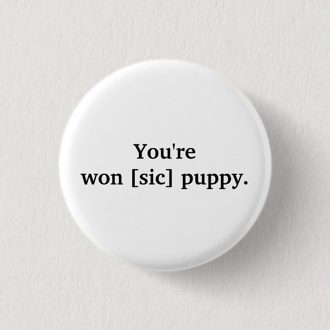 Badge Rond 2,50 Cm Goupille de l'humour [sic] (Devant)