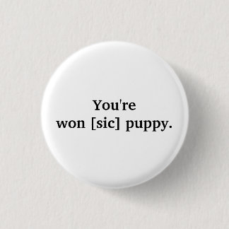 Badge Rond 2,50 Cm Goupille de l'humour [sic]