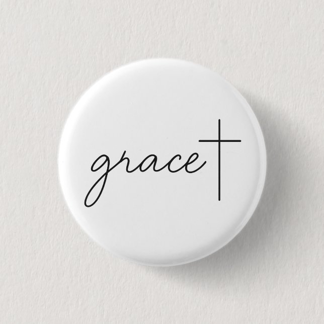 Badge Rond 2,50 Cm Grace + (Devant)