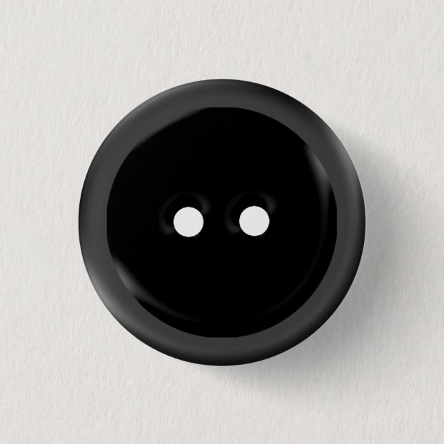 Badge Rond 2,50 Cm Grand bouton noir (Devant)