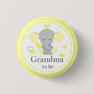 Badge Rond 2,50 Cm Grand-mère pour être bébé garçon fille douche élép
