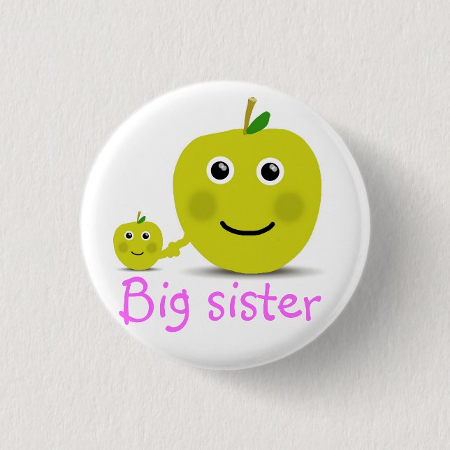 Badge Rond 2,50 Cm Grande soeur (Devant)