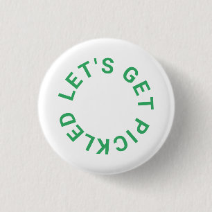 Badge Rond 2,50 Cm Green Get Pickleball Crest Pickled