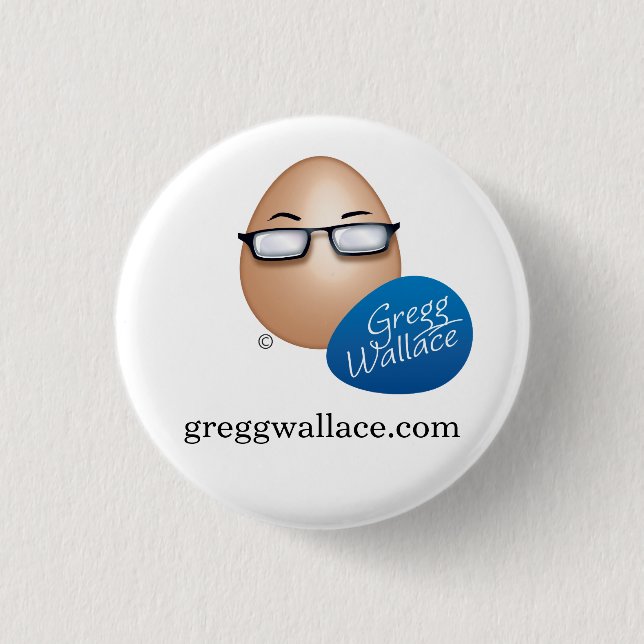 Badge Rond 2,50 Cm greggwallace.com (Devant)