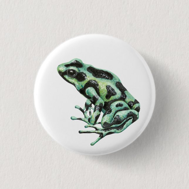 Badge Rond 2,50 Cm grenouille à fléchettes (Devant)