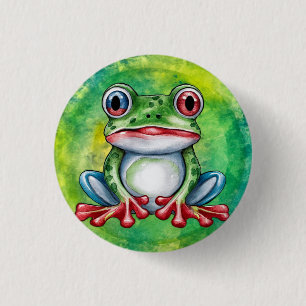Badge Rond 2,50 Cm Grenouille mûre