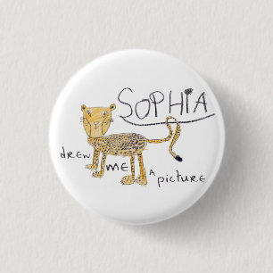 Badge Rond 2,50 Cm Guépard