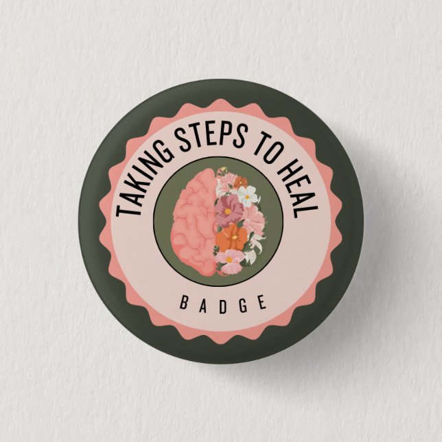 Badge Rond 2,50 Cm guérison (Devant)