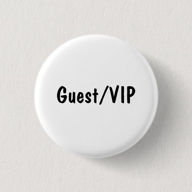 Badge Rond 2,50 Cm Guest/VIP (Devant)