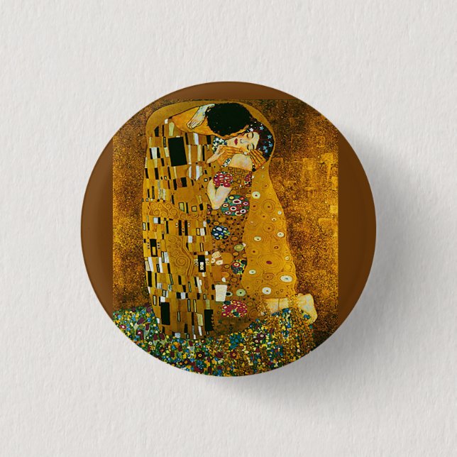 Badge Rond 2,50 Cm Gustav Klimt Le Baiser (Devant)
