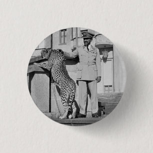 Badge Rond 2,50 Cm Haile eux - Jah - Messiah - Rastafari bouton