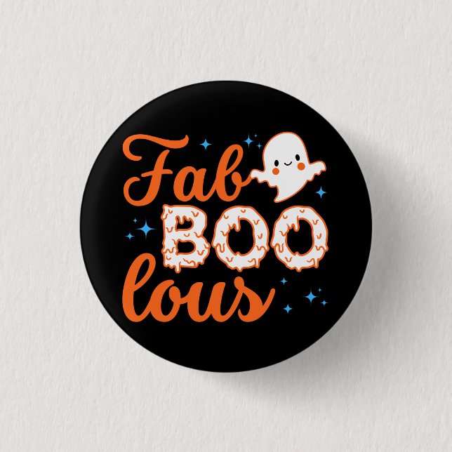 Badge Rond 2,50 Cm Halloween Boo Funny (Devant)