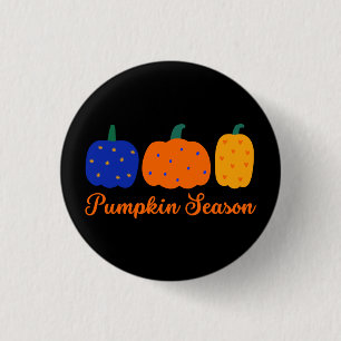 Badge Rond 2,50 Cm Halloween de la saison citrouille