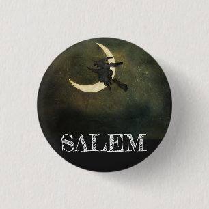 Badge Rond 2,50 Cm Halloween de Salem au Massachusetts