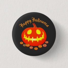 BADGE ROND 2,50 CM HALLOWEEN PUMPKIN