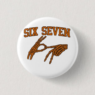 Badge Rond 2,50 Cm Halloween Six Sept Mèmes Langue Des Signes 67 Maso