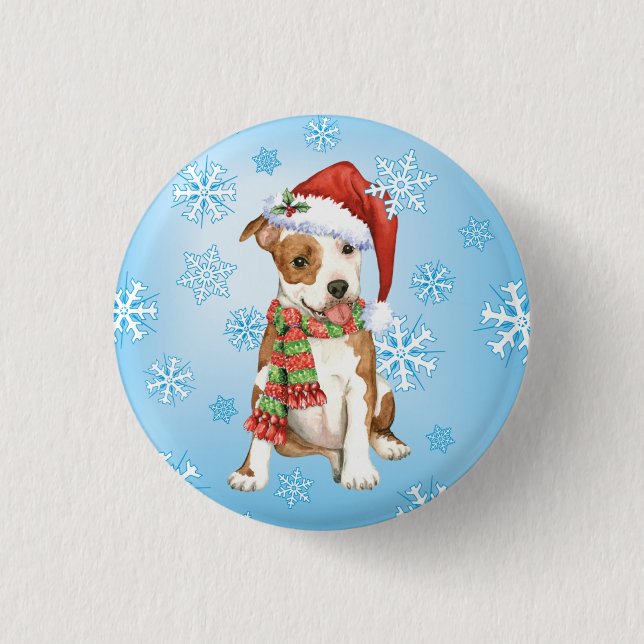 Badge Rond 2,50 Cm Happy Howlidays Am Staff (Devant)