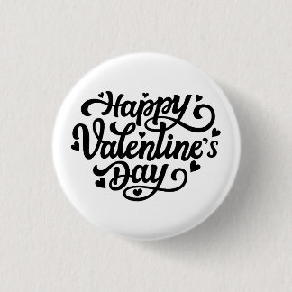 Badge Rond 2,50 Cm Happy Valentines Day