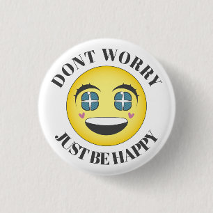 Badge Rond 2,50 Cm Happy visage de anime