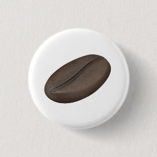 Badge Rond 2,50 Cm Haricot de café torréfié