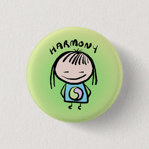 Badge Rond 2,50 Cm Harmony Pin par Smeople