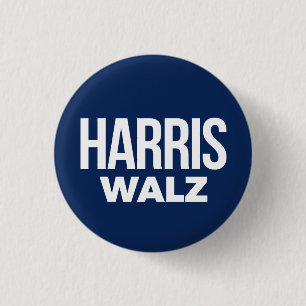 Badge Rond 2,50 Cm Harris Walz 2024