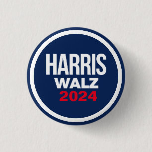Badge Rond 2,50 Cm Harris Walz 2024