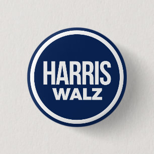 Badge Rond 2,50 Cm Harris Walz 2024