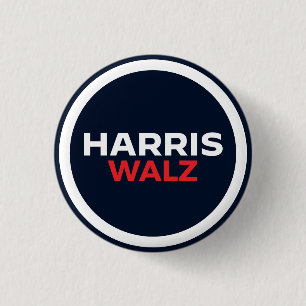 Badge Rond 2,50 Cm Harris Walz 2024