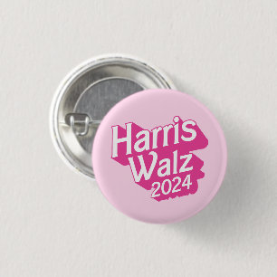 Badge Rond 2,50 Cm Harris Walz 2024 Pink