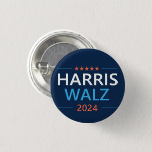 Badge Rond 2,50 Cm Harris Walz 2024 pour Président