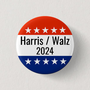 Badge Rond 2,50 Cm Harris Walz Élection 2024