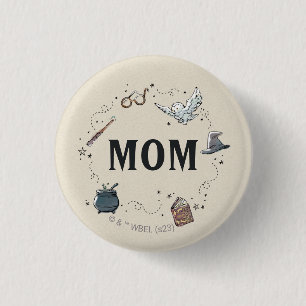 Badge Rond 2,50 Cm Harry Potter Premier Anniversaire Maman