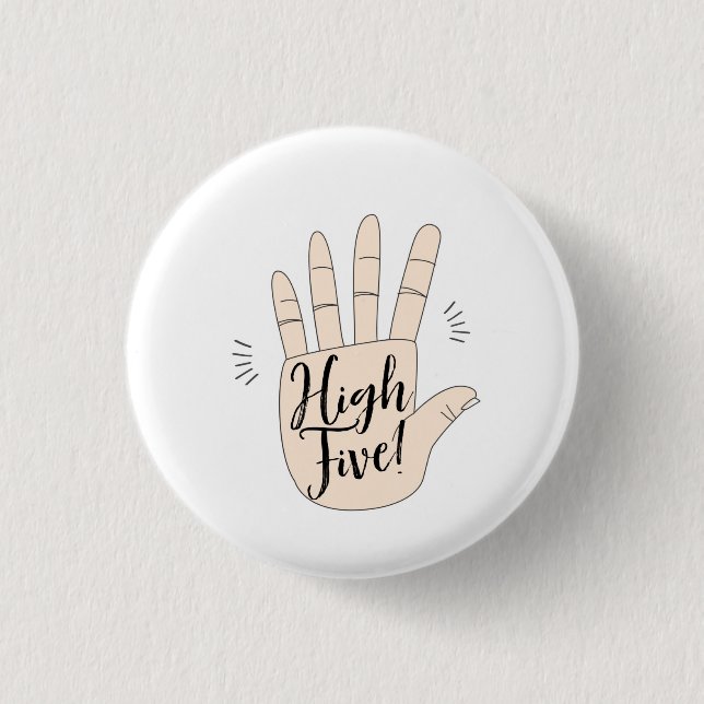 Badge Rond 2,50 Cm Haut cinq boutons (Devant)