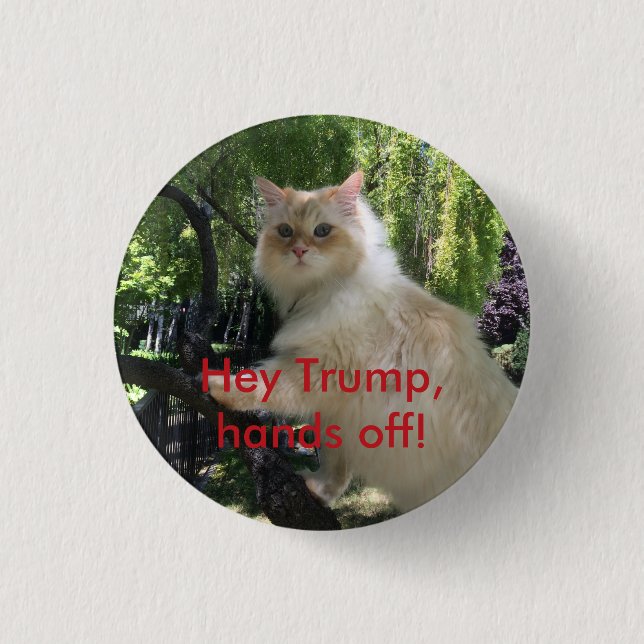 Badge Rond 2,50 Cm Hé atout, mains ! (Devant)