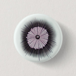 Badge Rond 2,50 Cm Heliozoa Microbe Microbiologie Art numérique