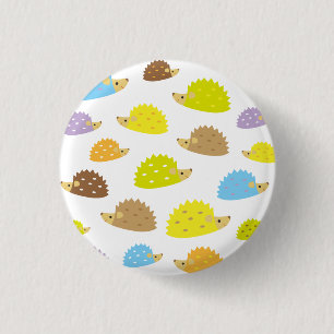 Badge Rond 2,50 Cm hérisson de chibi