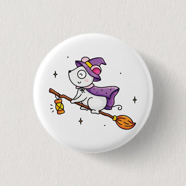 Badge Rond 2,50 Cm Heure de sorcellerie (Devant)