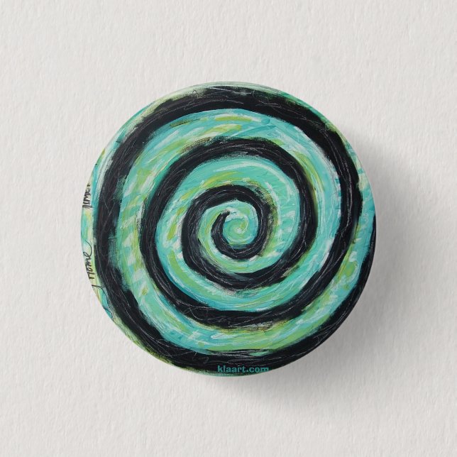 Badge Rond 2,50 Cm heure pour que je pilote le bouton (Devant)