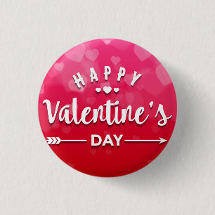Badge Rond 2,50 Cm Heureuse Sainte-Valentin