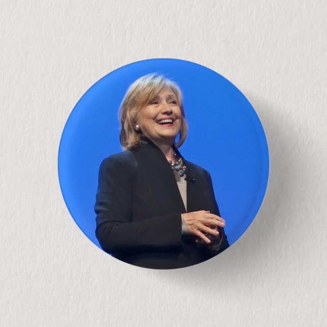 Badge Rond 2,50 Cm Hillary Clinton le champion - boutons (Devant)