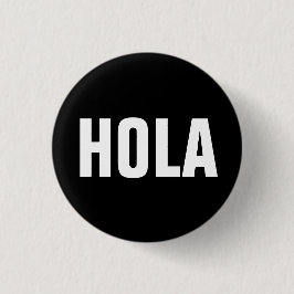 Badge Rond 2,50 Cm Hola