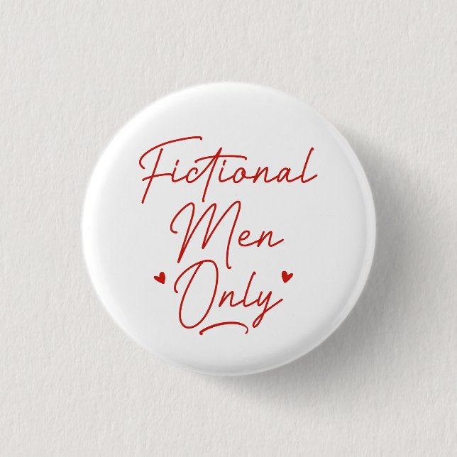 Badge Rond 2,50 Cm Hommes de fiction uniquement (Devant)