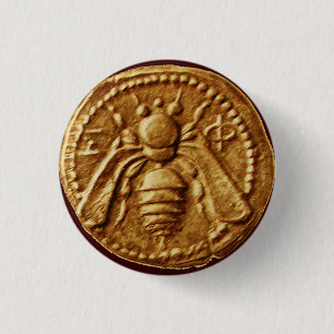 BADGE ROND 2,50 CM HONEY BEE