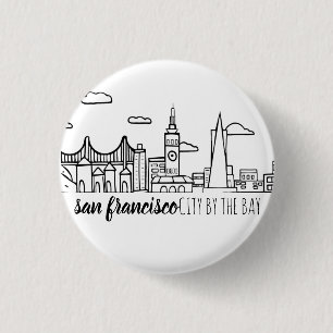 Badge Rond 2,50 Cm Horizon de San Francisco